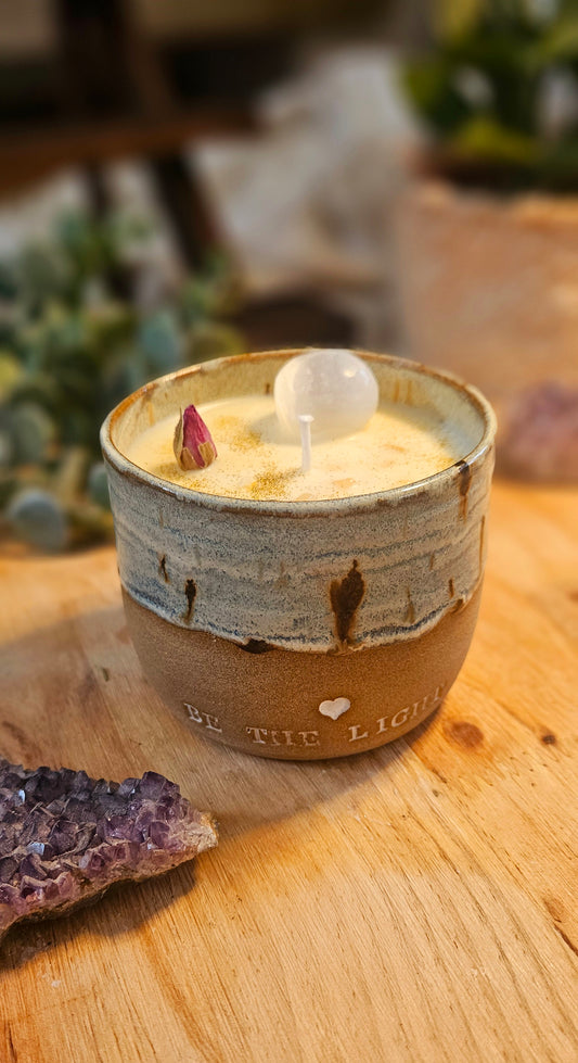 Kristallkerze ,,Be the Light" Mango🔮✨️