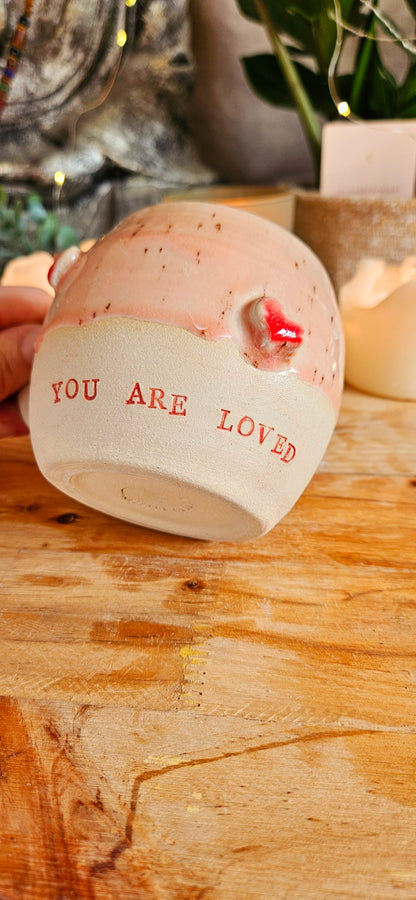 Wunderschöne Herztasse in Rosa😍🌷 B-Ware