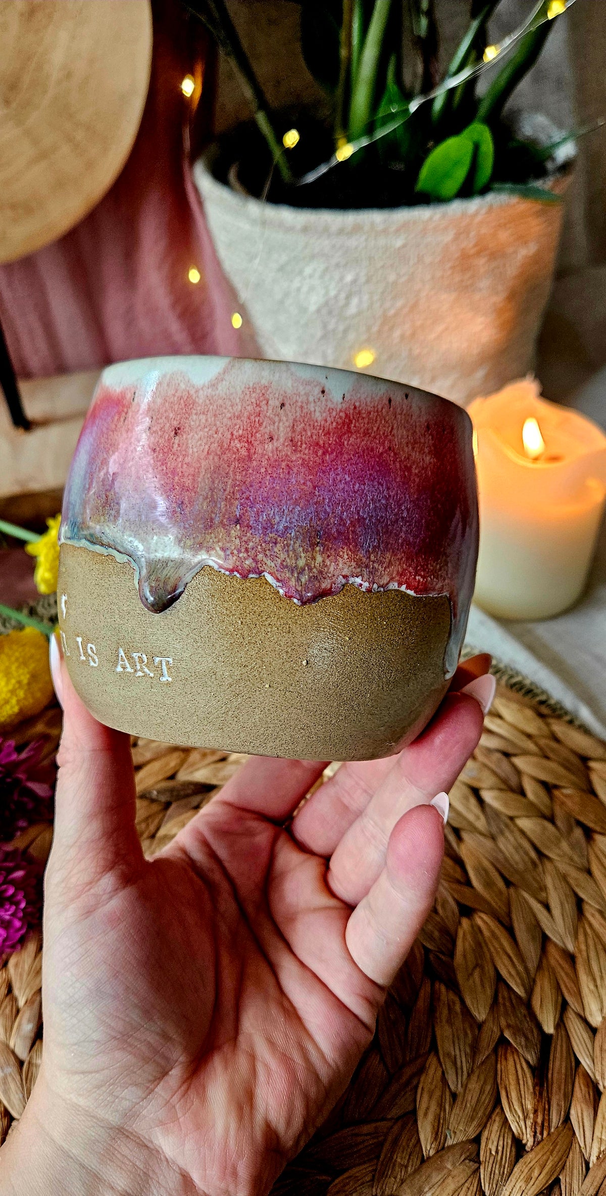 Wunderschöne ,,your Soul is Art" Tasse💫🌷🌺