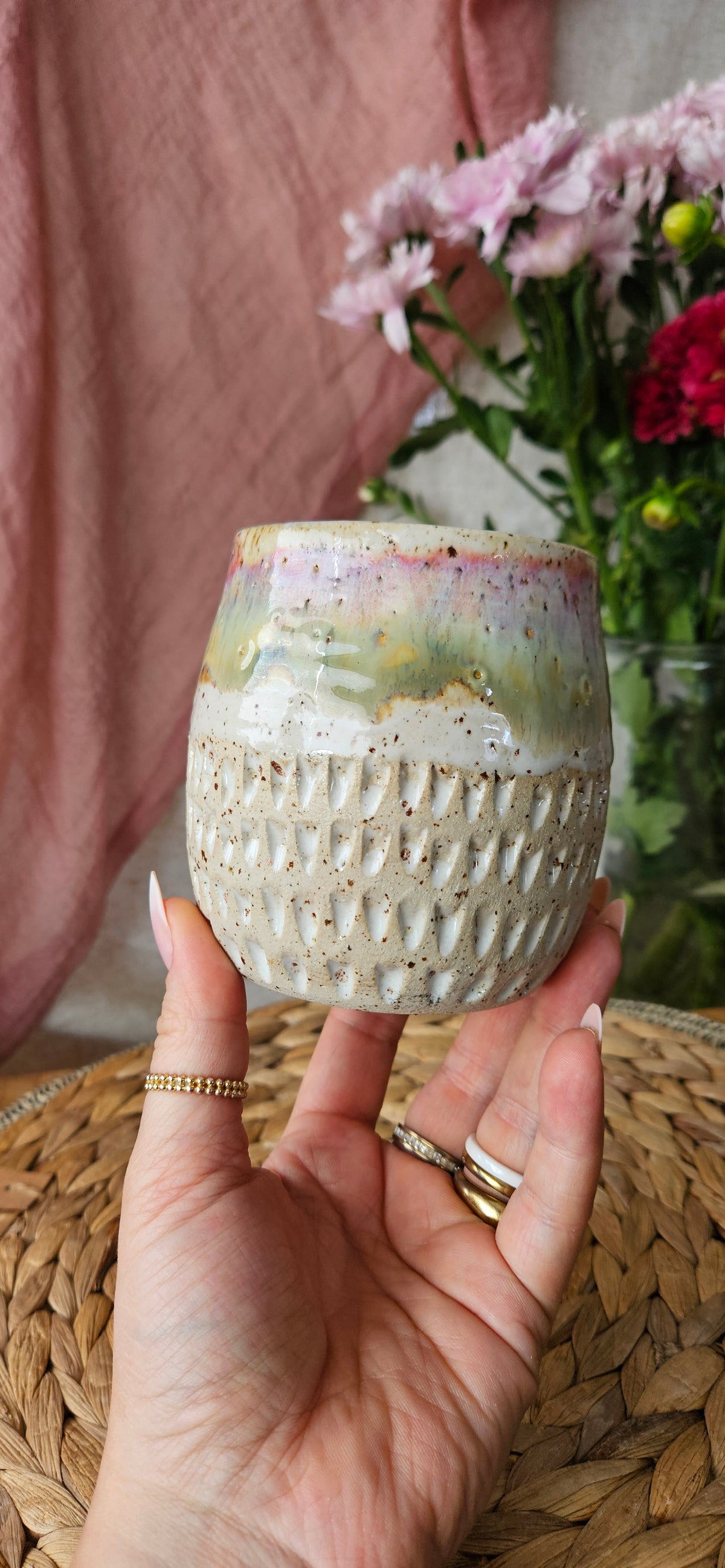 Zauberhafter Becher mit tollen Farbverläufen 💫🌷☺️